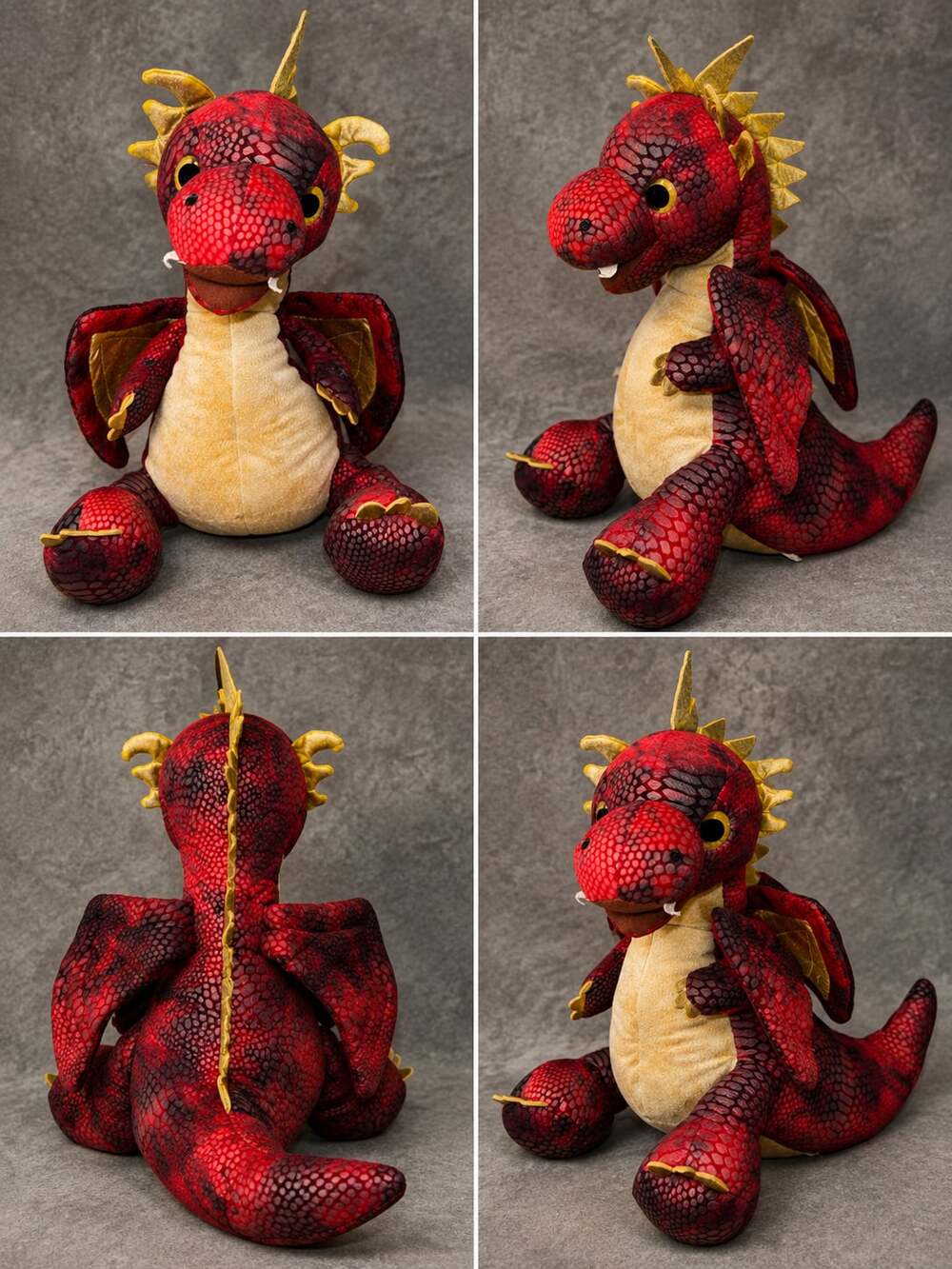 Hug Me Light-Up and Roaring Red Dragon Plush Stuffed Animal